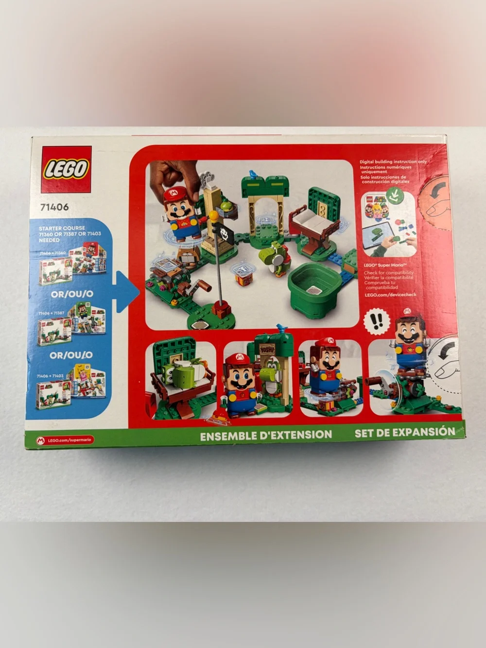 NWT Lego Nintendo Super Mario 71406 Yoshi’s Gift House Expansion Set Retired